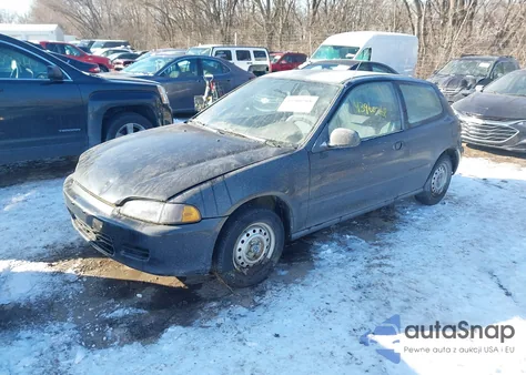 1993 Honda Civic Cx from USA, damaged, VIN 2HGEH2350PH538576